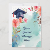 Waterverf Afstuderen viering Kaart (Achterkant)