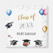 Waterverf Afstuderen viering Magneet (Voorkant)