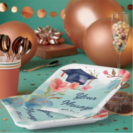 Waterverf Afstuderen viering Papieren Bordje