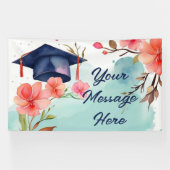 Waterverf Afstuderen viering Spandoek (Horizontaal)