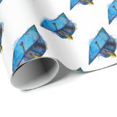 Waterverf Afstuivingskap Cadeaupapier (Rol Hoek)