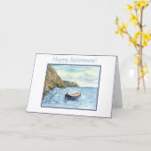 Waterverf aftredingslast Amalfi met boot Kaart (Gele Bloem)