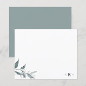 Waterverf Afvalmonogram eenvoudig (Voorkant / Achterkant)