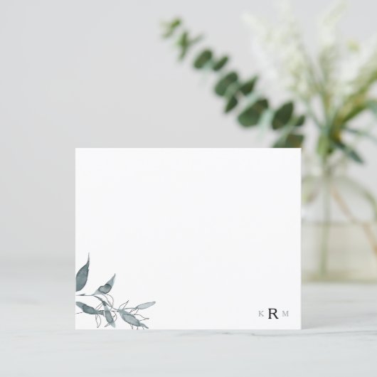 Waterverf Afvalmonogram eenvoudig (Staand voorkant)