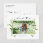 Waterverf Afvulmateriaal Foto Afstuderen Hartelijk Briefkaart (Voorkant / Achterkant)