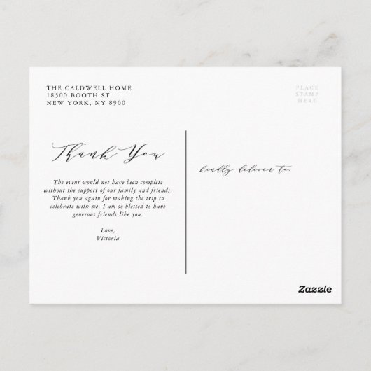 Waterverf Afvulmateriaal Foto Afstuderen Hartelijk Briefkaart (Achterkant)