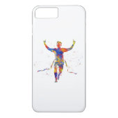 Waterverf afwerking lijnrunner Case-Mate iPhone case (Achterkant)