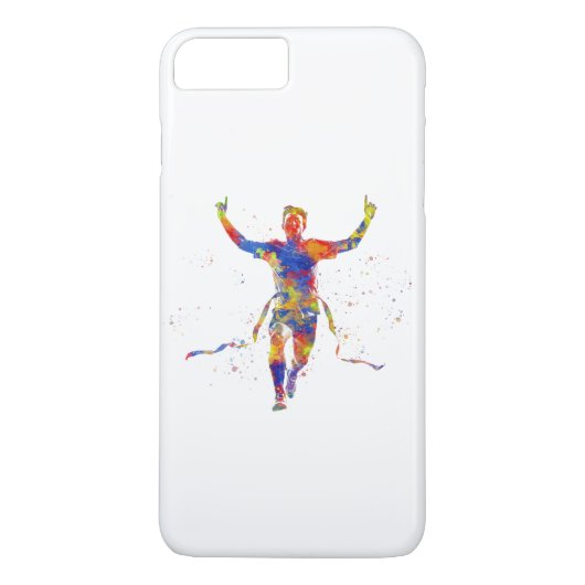 Waterverf afwerking lijnrunner Case-Mate iPhone case (Achterkant)