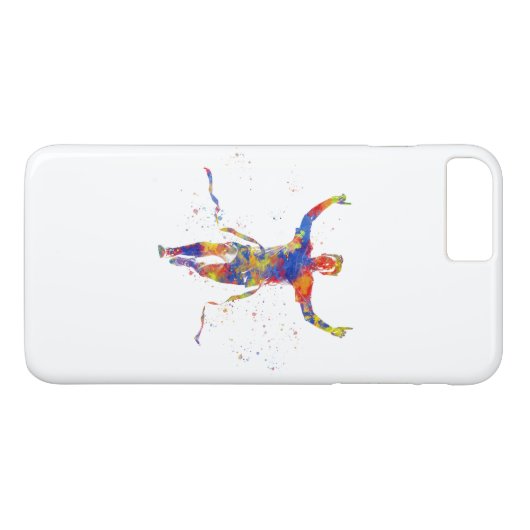 Waterverf afwerking lijnrunner Case-Mate iPhone case (Achterkant (Horizontaal))