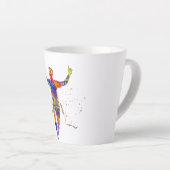 Waterverf afwerking lijnrunner latte mok (Rechterhoek)