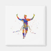 Waterverf afwerking lijnrunner magneet (Voorkant)