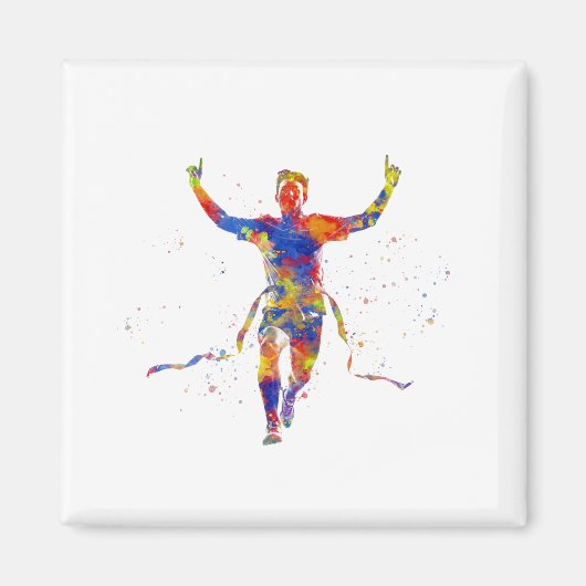 Waterverf afwerking lijnrunner magneet (Voorkant)