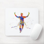 Waterverf afwerking lijnrunner muismat (Met muis)