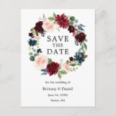 Waterverf - afwerking - sla de datum op aankondigingskaart (Voorkant)