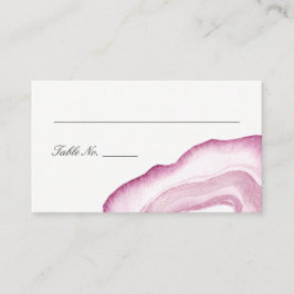 Waterverf Agaat Escort Place Cards | Mauve Pink Plaatskaartje