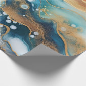 Waterverf agaat inpakpapier (Hoek)