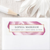 Waterverf Agaat | Mauve Pink | Etiket (Insitu)