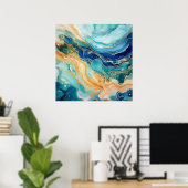 Waterverf Agaat Poster (Thuiskantoor)