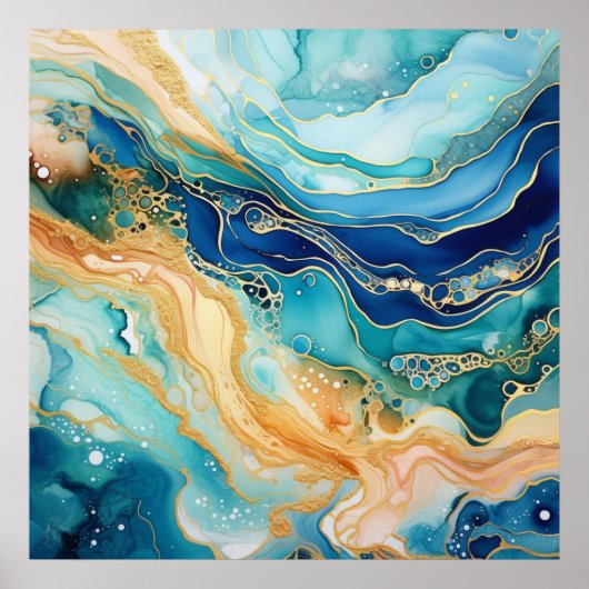 Waterverf Agaat Poster (Voorkant)