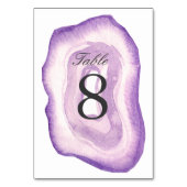 Waterverf Agaat Tabelnummer Kaart | Lavendel (Achterkant)