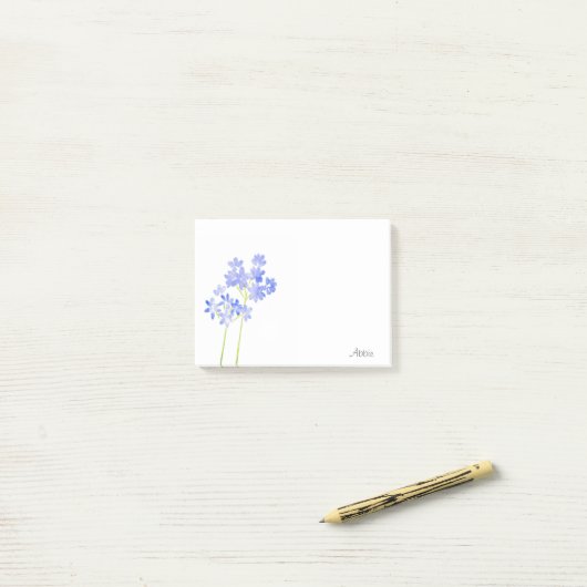 Waterverf Agapanthus Post-it® Notes (Op bureau)