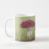 Waterverf Agaric-paddenstoelen Mok koffie (Links)