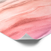 Waterverf Agate Art in Southwest Colors Poster (Hoek)