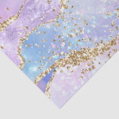 Waterverf Agate Gold Glitter Pink Paars Blue Tissuepapier (Detail)