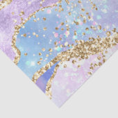 Waterverf Agate Goud Roze Paars Blauw Decoupage Tissuepapier (Detail)