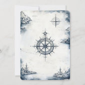 Waterverf Ahoy is een nautisch Baby shower voor jo Kaart (Achterkant)