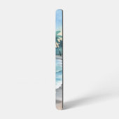 Waterverf AI Beach Afbeelding Samsung Galaxy Hoesje (Linkerkant)