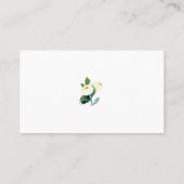 Waterverf - Alabaster Flowers Weddenschap - Gegeve Visitekaartje (Achterkant)