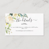 Waterverf - Alabaster Flowers Weddenschap - Gegeve Visitekaartje (Voorkant)