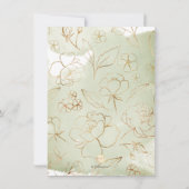 Waterverf Alabaster Rozen Brunch Bubble Kaart (Achterkant)