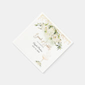 Waterverf Alabaster Rozen Brunch Bubble Servet (Hoek)