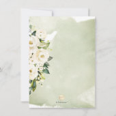 Waterverf Alabaster Rozen Vrijgezellenfeest Kaart (Achterkant)