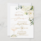 Waterverf Alabaster Rozen Vrijgezellenfeest Kaart (Voorkant)