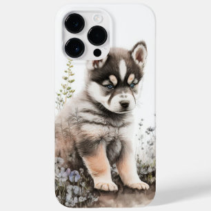 WATERVERF ALASKAN MALAMUTE PUPPY DOG CUTE Case-Mate iPhone 14 PRO MAX HOESJE