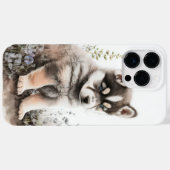 WATERVERF ALASKAN MALAMUTE PUPPY DOG CUTE Case-Mate iPhone CASE (Achterkant (horizontaal))