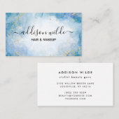 Waterverf alcoholinkt visitekaartje (Voorkant / Achterkant)