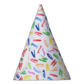 Waterverf alfabet aangepast kind verjaardag feesthoedjes (Rechts)