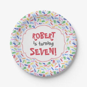 Waterverf alfabet aangepast kinderdagboeken papieren bordje