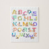 Waterverf Alfabet Animals Legpuzzel (Verticaal)