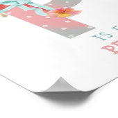 Waterverf alfabet naam P Poster hond (Hoek)