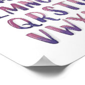 Waterverf Alfabet Poster (Hoek)