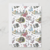 Waterverf  Alice in ONEderland Birthday Kaart (Achterkant)