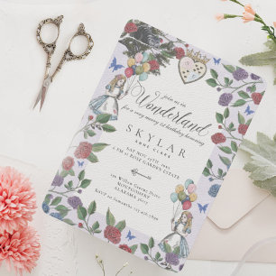 Waterverf  Alice in Wonderland Kaart