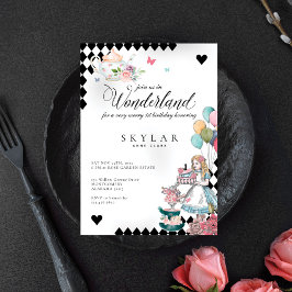 Waterverf  Alice in Wonderland Kaart