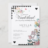 Waterverf Alice in Wonderland Kaart (Voorkant)