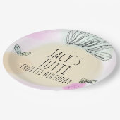 Waterverf Alle verjaardagsfeesten Handtekening Papieren Bordje (Gekanteld)